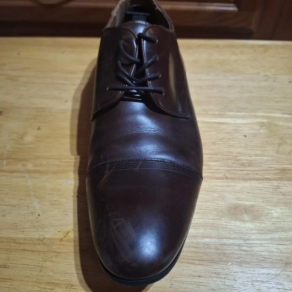 Kenneth Cole Rich Brown Leather Derbys